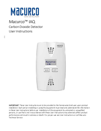 Thumbnail of document Manual - IAQ-CO2 Gas Detector